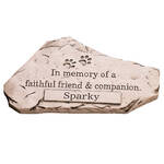 Personalized Faithful Friend and Companion Memorial Stone