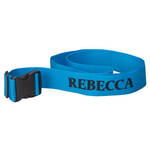 Personalized Blue Luggage Strap