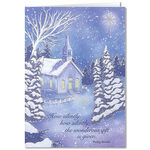 Personalized Twilight Chapel Christmas Card Set of 20