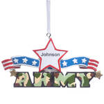 Personalized Resin Military Ornament