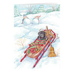 Wintertime Fun Non- Personalized Christmas Card set of 20