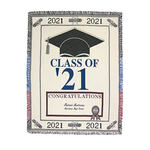Personalized 2021 Graduation Afghan