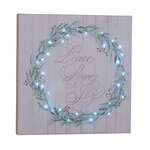 Peace Love and Joy Lighted Canvas by Holiday Peak™
