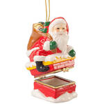Santa Chimney Ornament Trinket Box