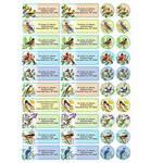 Personalized Backyard Birds Labels & Envelope Seals, Set of 60