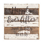 Personalized Happily Ever After Reclaimed Wood Sign