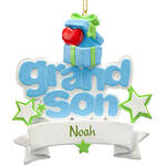 Personalized Grandson Ornament