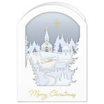 Personalized Papercut Collage Christmas Card Set of 20