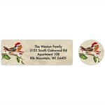 Personalized Birds with Hats Labels & Envelope Seals 20