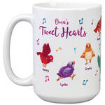 Personalized Tweet Hearts Mug