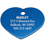 Personalized Heart-Shaped Pet Tag