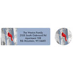 Personalized Snowy Birch Labels and Envelope Seals 20