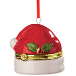 Santa Hat Trinket Box Ornament