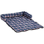 Plaid Bolstered Pet Bed and Cover