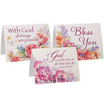 Religious Floral Note Cards Set of 20
