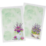 Lavendar Floral Stationery Set