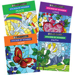 Brain Games® Sticker By Number Faith Books Set of 4