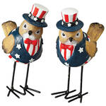 Patriotic Bird Figurines, Set of 2 by Holiday Peak™