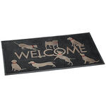 Welcome Dogs Rubber Doormat