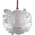 Personalized Silver-Tone Noah's Ark Ornament