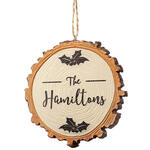 Personalized Christmas Resin Wood Slice Ornament