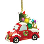 Lighted Red Truck Ornament by Holiday Peak™