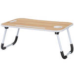 Foldable Woodgrain Lap Table