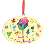 Personalized Tweet Hearts Ornament