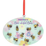 Personalized Beautiful Bees Ornament