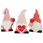 MDF Valentine Gnome Decor by Holiday Peak™, Set of 3