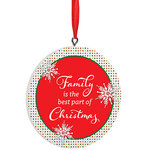 Personalized Polka Dot Family Christmas Ornament