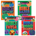 Brain Games® Children's Bible Puzzle Books, Set of 4