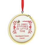 Personalized So Many Stitches Ornament