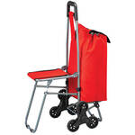 Tri Wheel Shopping Cart with Foldable Seat