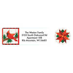 Personalized Christmas Quilt Labels and Seals, Set of 20
