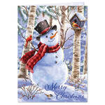 Personalized Snowman and Friends Christmas Cards, Set of 20