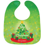 Personalized Baby's First Christmas Bib