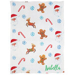 Personalized Christmas-Themed Baby Blanket