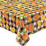 Pumpkin Plaid Vinyl Table Cover by Chef's Pride™