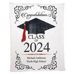 Personalized Graduation Fleece Blanket, 50