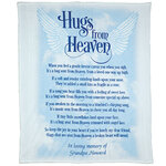 Personalized Hugs From Heaven Fleece Throw