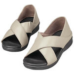 Silver Steps™ Cross Strap Orthopedic Sandal with Closed Back
