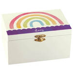 Personalized Rainbow Children's Jewelry Box