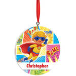 Personalized Boy Superhero Ornament