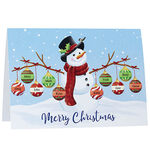 Personalized Snowman Family Cards, Set of 20