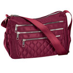 Quilted Microfiber Crossbody with Side Pockets