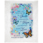 Personalized Butterfly Blessings Throw