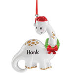 Personalized Santa Dinosaur Ornament