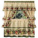 Apple Orchard Printed Cottage Curtain Set