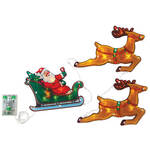 Battery-Operated Santa Sleigh and Reindeer Lights By Holiday Peak™
